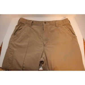 Carhartt Mens B151 DKH Size 38x32 Relaxed Fit Tan Carpenter Work Pants